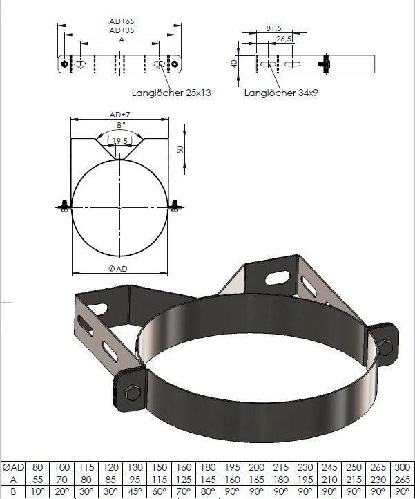 Wandabstandshalter 5 - 36 Cm 3 Wandabstandshalter 5 - 36 Cm
