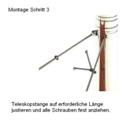 2 Punktabspannung Aus Rundrohren Bis 3,5 M Verstellbar -MR Geschaft ea1da42c934fb184e6f6e7cf3a102d08 1