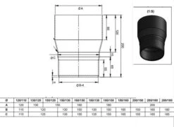Reduzierung 180 Auf 150 Mm -MR Geschaft ferro increaser reduzierung 1 1 7