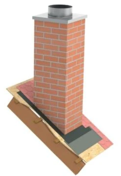 Kaminverkleidung Stülpkopf Furado L=1000 Mm "Klinker" - Furado F