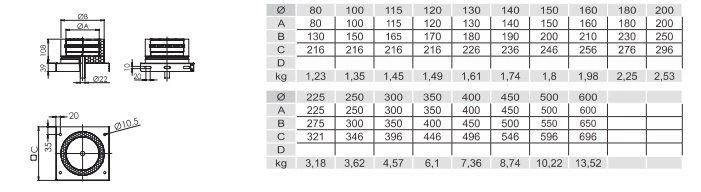 Grundplatte Mit Kondensatablauf UNTEN 3 Grundplatte Mit Kondensatablauf UNTEN