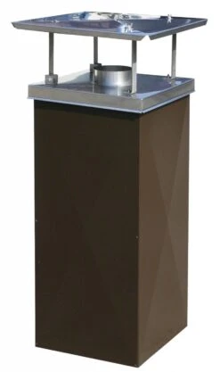 Schornsteinverkleidung 2500mm Höhe Sepiabraun