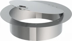 Einwurftüre Rund Mit Muschel- Griff Für Horizontalen Einbau