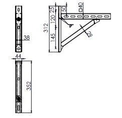 Wandkonsole TYP1 (Paar) Abstand Bis 14 Cm
