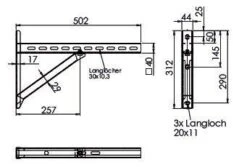 Wandkonsole TYP2 (Paar) Abstand Bis 25.5 Cm