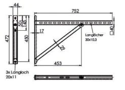 Wandkonsole TYP3 (Paar) Abstand Bis 51 Cm
