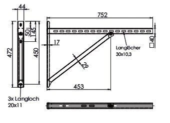 Wandkonsole TYP3 (Paar) Abstand Bis 52 Cm 4 Wandkonsole TYP3 (Paar) Abstand Bis 52 Cm – Bild 2